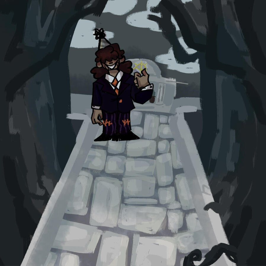 FULLBODY PAINTED + COMPLEX BACKGROUND: $30